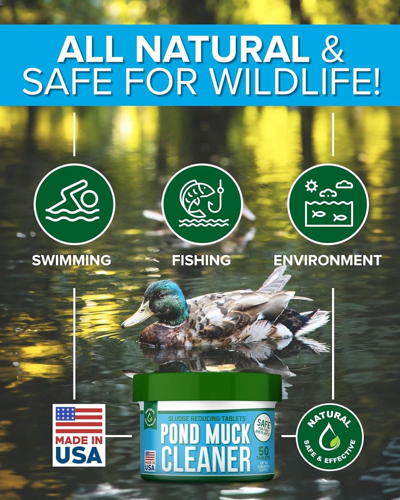 ProSpring Labs Pond Clarity Solution | Fish Pond Clarity Solution | Sludge Dissolver for Fish Pond 50 Tablets - Image 3